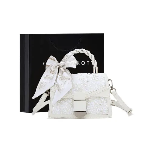 Carit&Koty PU Shoulder Bag, Crossbody Bag, Handbag Regular Women's White