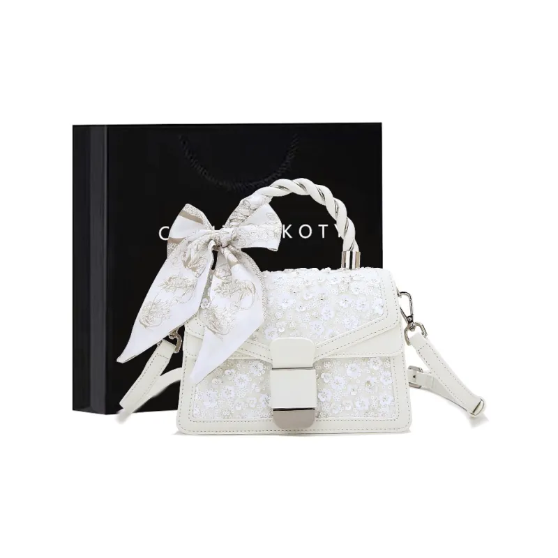Carit&Koty PU Shoulder Bag, Crossbody Bag, Handbag Regular Women's White-0