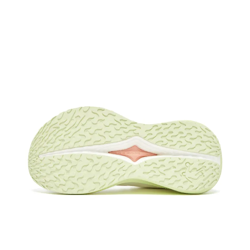 QIAODAN Navigation 600 Running Shoes Women's Low Top Ivory White/Apricot Pink-5