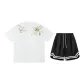2 Pack (White Heather Gray Top+Black Shorts)