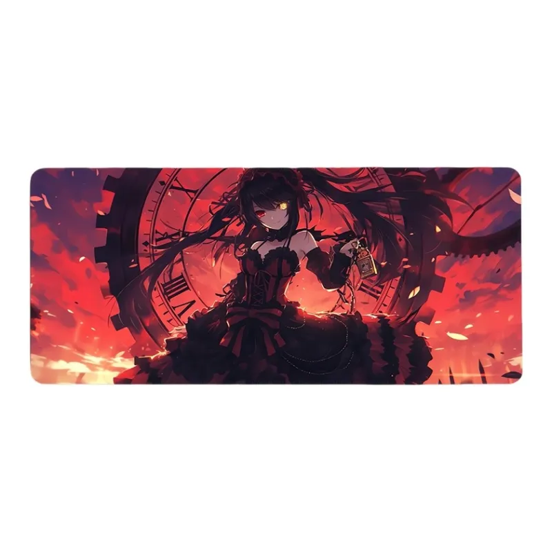 DANYIN Kurumi Tokisaki Extra Large Esports Computer Table Mats Anime Keyboard Pad Mouse Pads-14