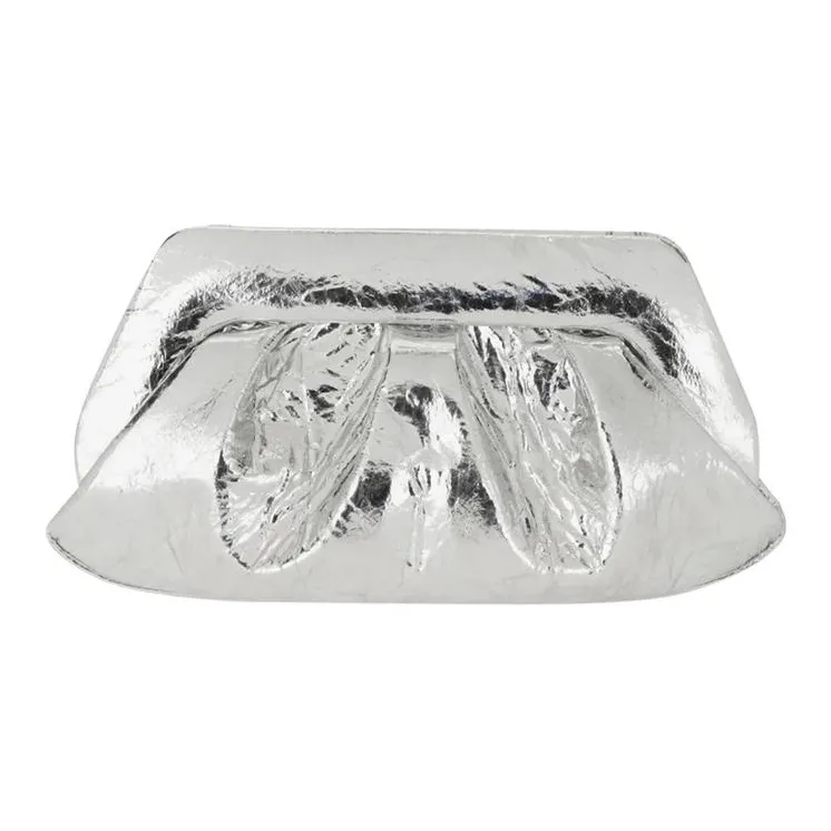 THEMOIRE Polyester Handbag Clutch Women's Silver-2