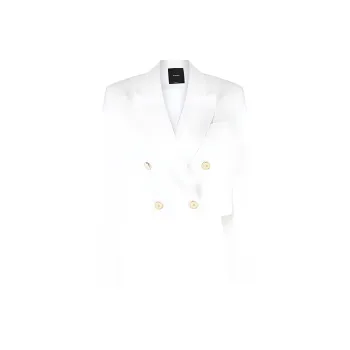 PINKO SS23 Business Suit Coat Women's White