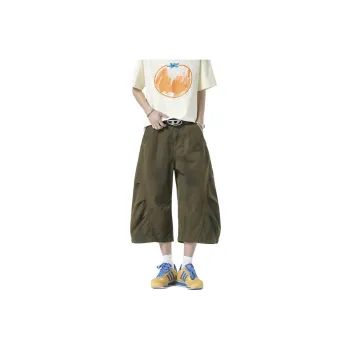 KLAMMKICKS Cargo Shorts Unisex Army Green