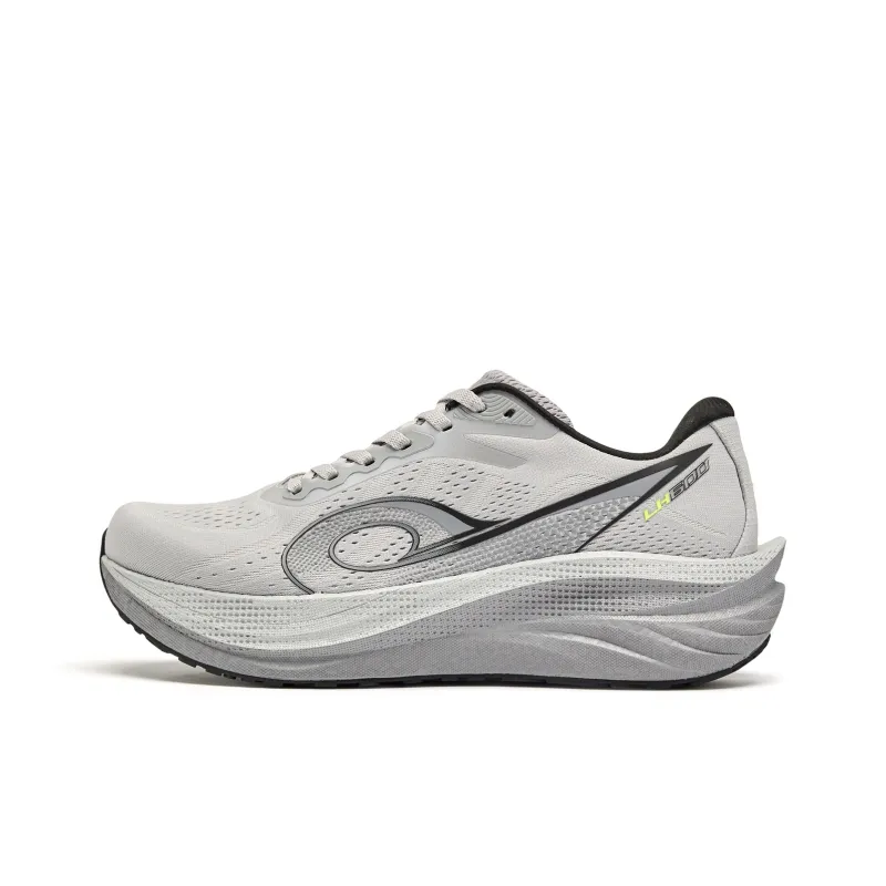QIAODAN Navigation 600 Running Shoes Men Low Top Snow Gray Black-0