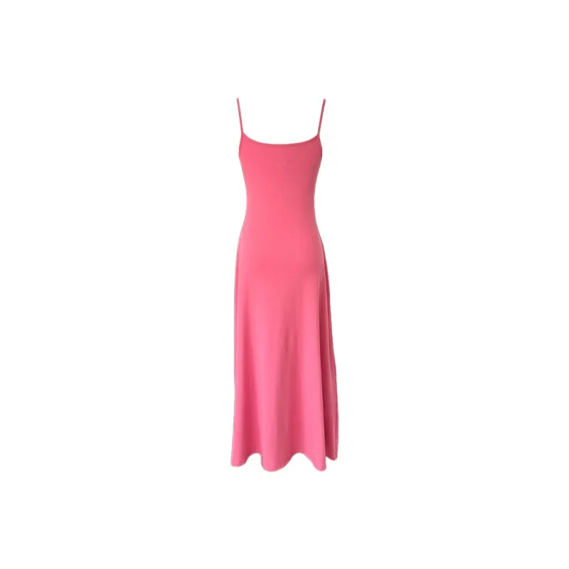 Mu Xiao Xin Slip Dresses Women's Rose Red-1