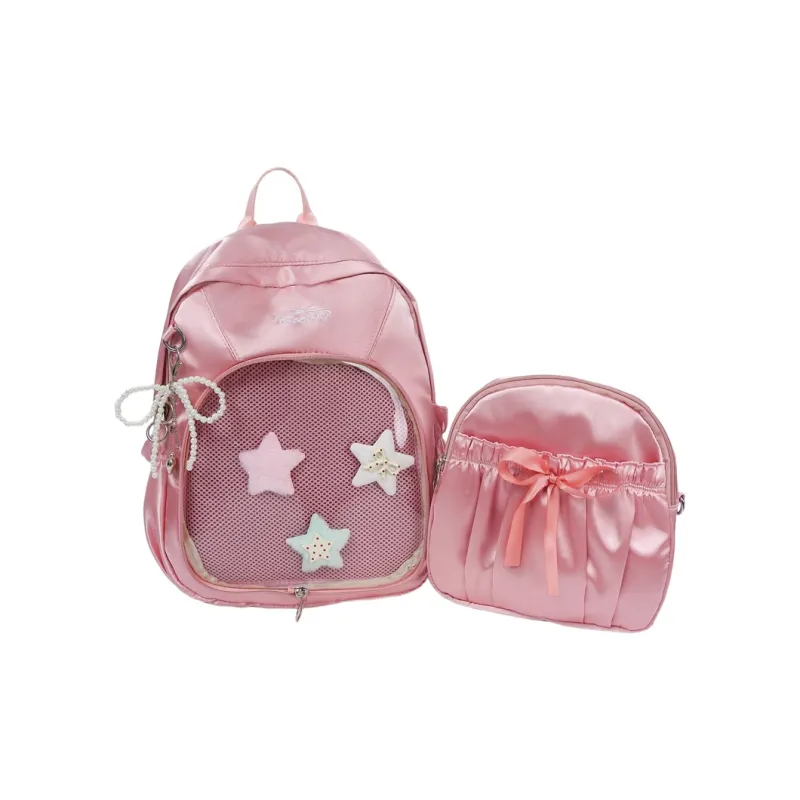 Kewuku Polyester Backpack Regular Women's Multicolor-13