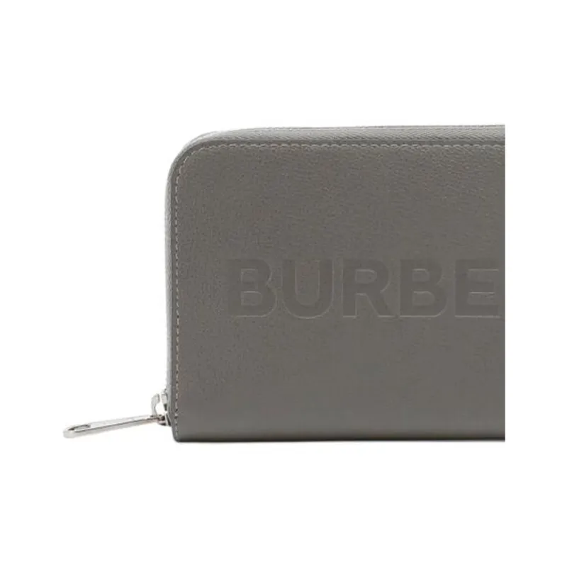 Burberry Porter Leather Flap Continental Long Wallet Grey-4