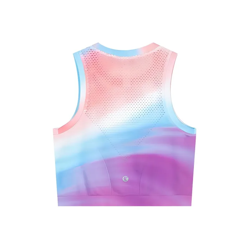 QIAODAN Sport Vests Women's Shimmer Pink Print-1