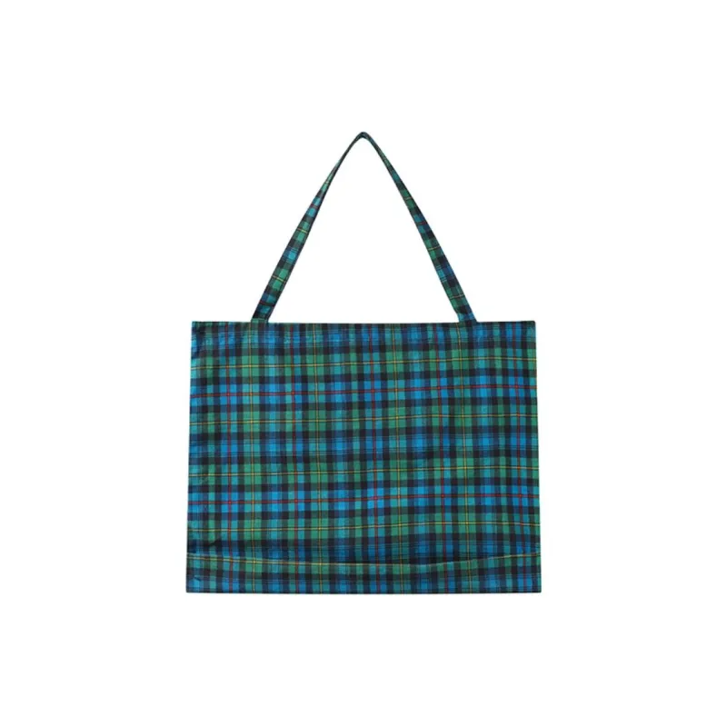 Crying Center Fabric Shoulder Bag Medium Size Women's Multicolor-10