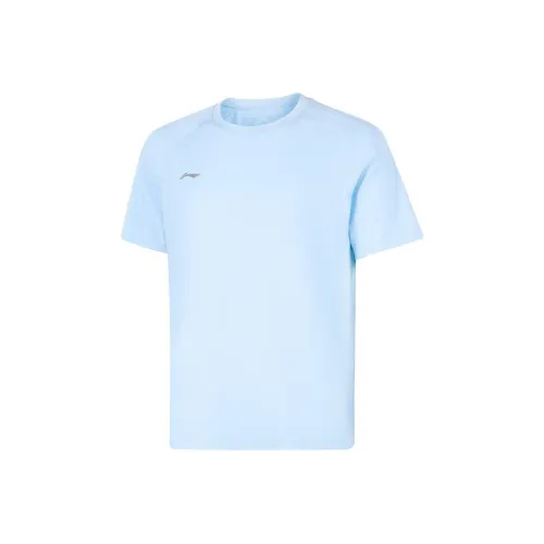 LiNing Sports Life Collection T Shirt Men's run Sky Blue