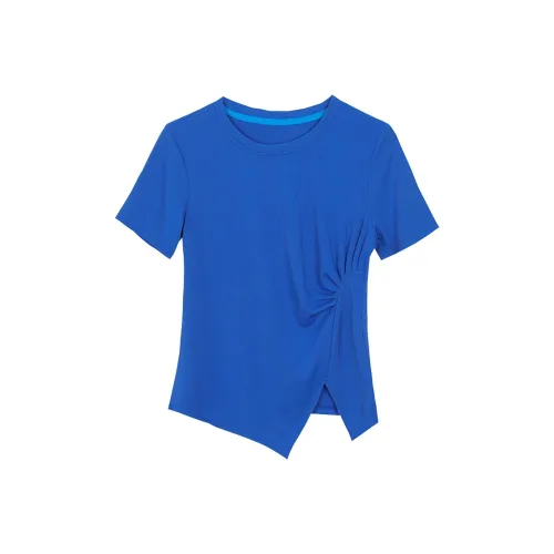 Mu Qingqing T Shirts Women's Colorful Blue