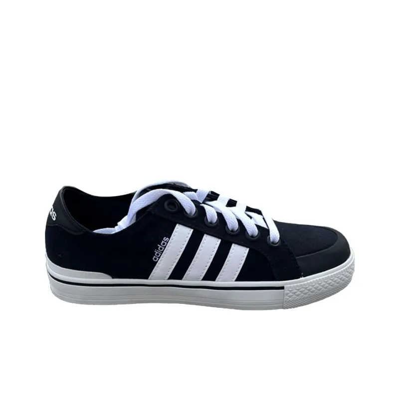 Adidas Neo Clementes Anti Slip Wear Resistant Low Top Skateboard Shoes Unisex Black White-1