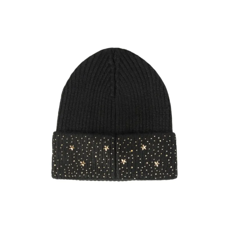 BARBOUR Polyester Acrylic Beanies Women's Black-1