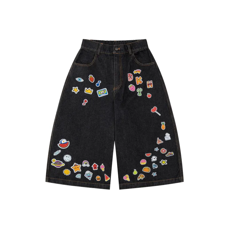 YINLEI Denim Shorts Unisex-2