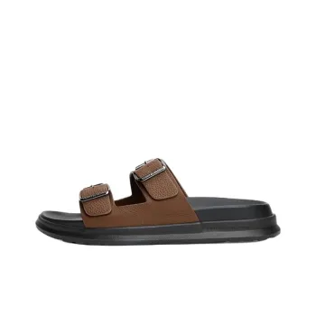 Tommy Hilfiger EVA Abrasion Resistant Slide Slippers Men's Brown