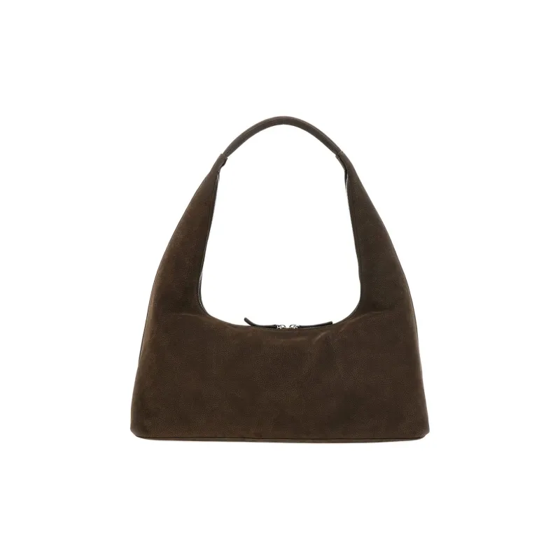 MARGESHERWOOD Cow Leather Shoulder Bag Women's Dark Brown-1