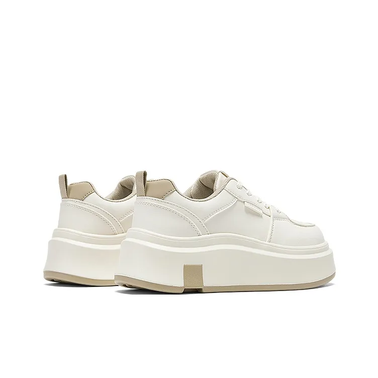 DAPHNE Low Top Skateboard Shoes Women's Apricot-7