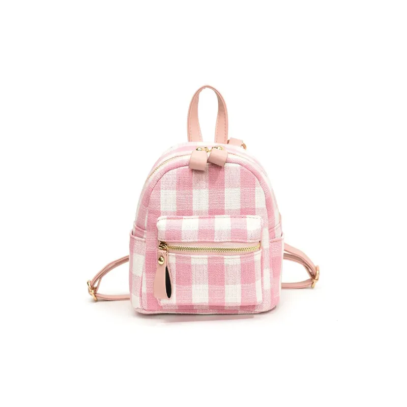 URBAN FOREST PU Backpack Women's Pink/Blue-0