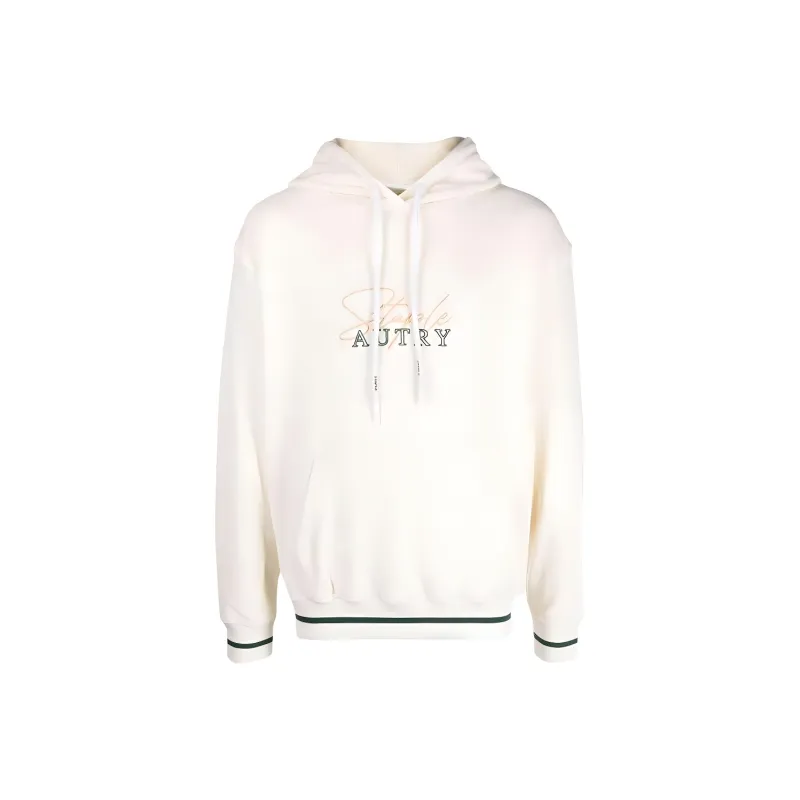 AUTRY X Jeff Staples Logo Embroidered Drawstring Hoodie-0