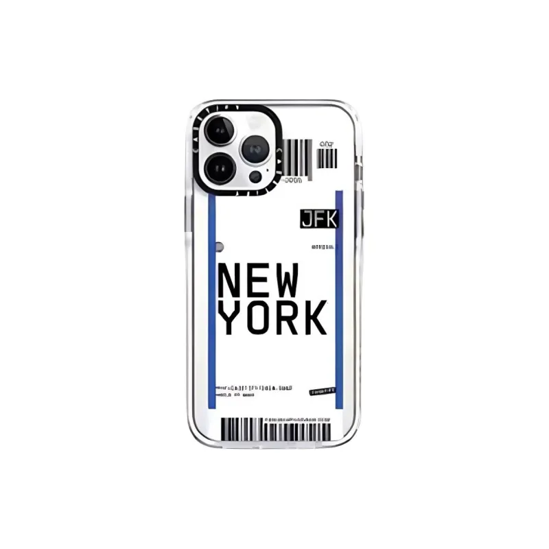 CASETIFY Made Of Polycarbonate City Airline Collection Phone Cases Compatible With IPhone 15/14/13 Series Artsy Style-6