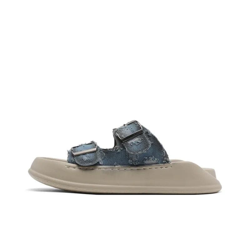 Roubini Beach Sandals Men Black Blue-5