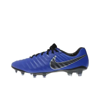 Nike Tiempo Legend 7 Elite FG Rubber Long Studs Cushioning, Wear Resistant Soccer Shoes Unisex Blue