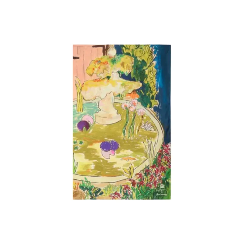 Burberry Mulberry Silk Scarves Unisex Multicolor-2