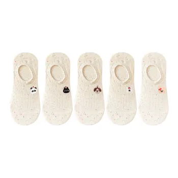 Mulong Family No Show Socks Women's 5 Pack