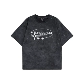 CHOUCHOUS Drop Shoulder Sleeve T Shirt Women's