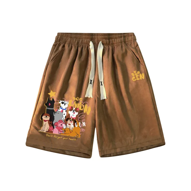 BENGEN Casual Shorts Unisex-8