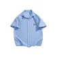 [Short-Sleeved Shirt]Light Blue (Hb Ink Five-Pointed Star Chest Logo)