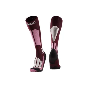 XBIONIC SS24 Ski Socks Women's 1 Pack Dark Purple/Light Sand