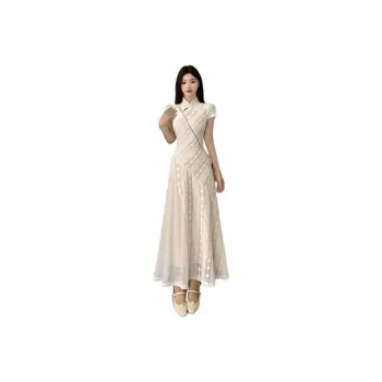 Flowers In Water Short Sleeved Dress Women's