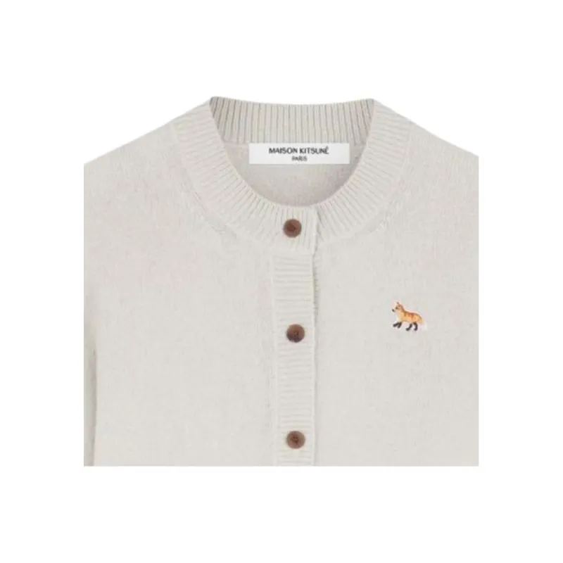 Maison Kitsune Baby Fox Patch Knit Cardigan-2