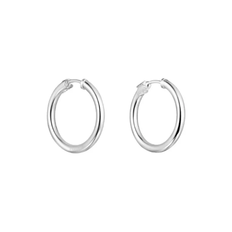 TAOSIXIONG 925 Sterling Silver Earrings Women's Silver-0