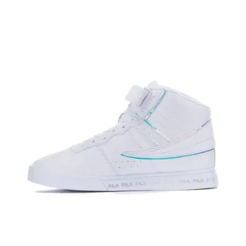 FILA Vulc 13 Collection Anti Slip Wear Resistant High Top Skateboard Shoes Unisex White