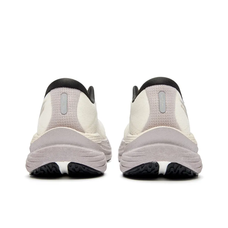 QIAODAN Navigation 600 Running Shoes Women's Low Top Ancient Porcelain White With A Hint Of Cherry Brown-5