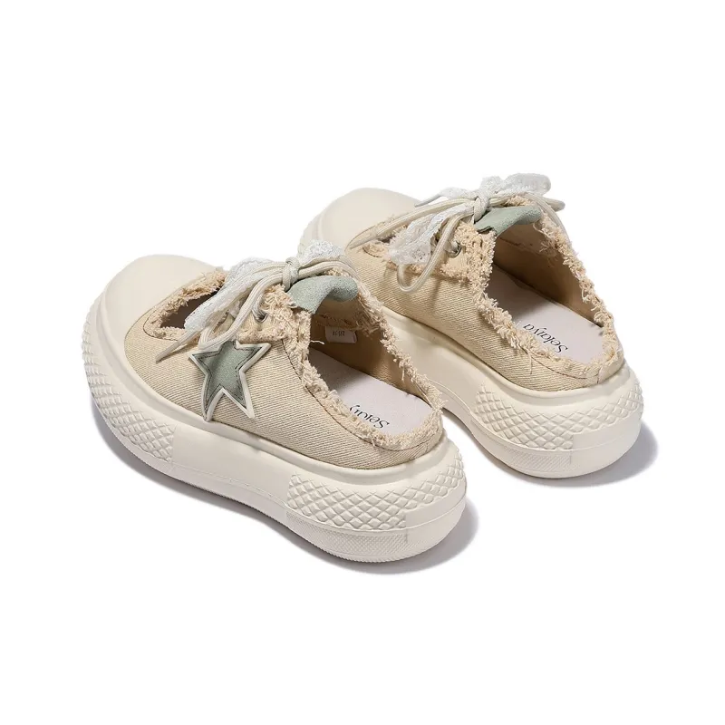 SELAIYA Rubber Sole Abrasion Resistant Closed Toe Slippers Women's-8