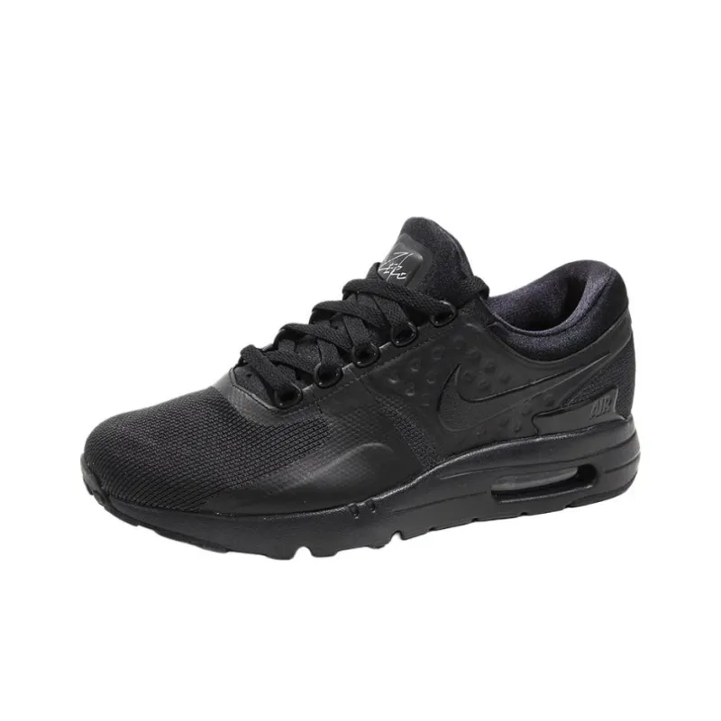 Nike Air Max Zero Anti Slip Wear Resistant Low Top Running Shoes Unisex Black-1