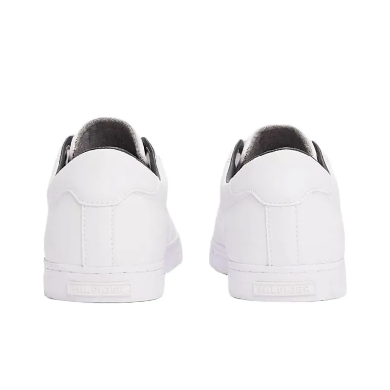 Tommy Hilfiger Trainers Low Top Skateboard Shoes Men's White-4