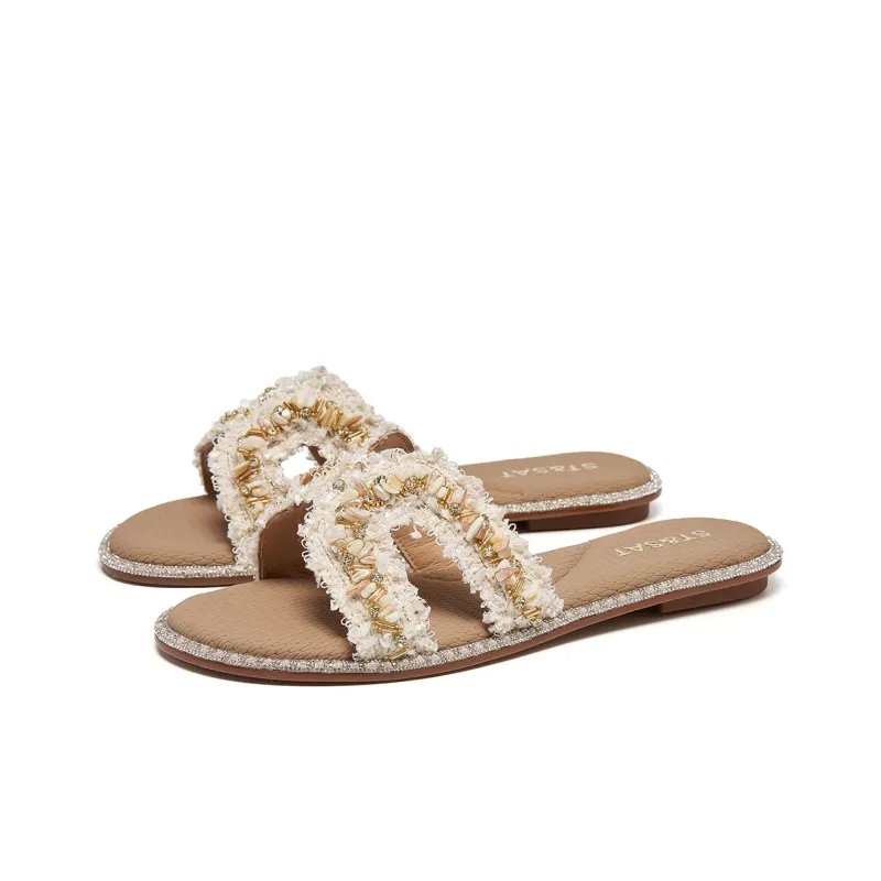 ST&SAT Odor Resistant Quick Dry Antibacterial Slide Slippers Women's-2
