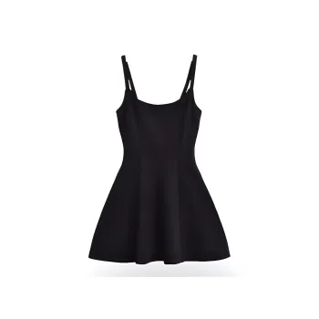 Mu Qingqing Slip Dresses Women's Black