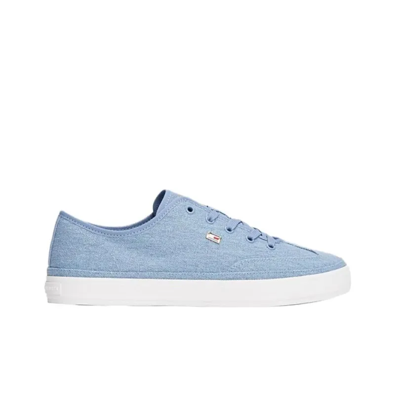 Tommy Hilfiger Trainers Low Top Skateboard Shoes Women's Light Blue-1