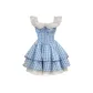 Blue Plaid Dress