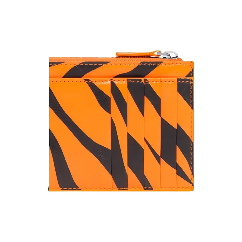 Balenciaga Sheepskin Coin Purse Tubas Unisex Orange-2