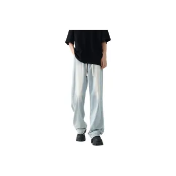 Warrior Huichao Riding The Wind Collection Jeans Unisex Light Blue