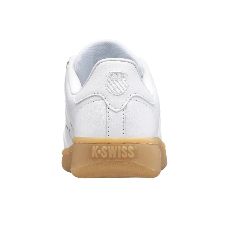 KSWISS Anti Slip Wear Resistant Low Top Skateboard Shoes Men's White-3