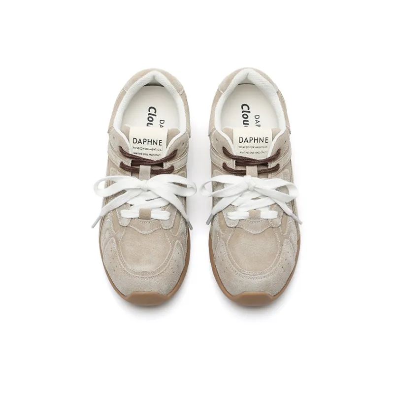 DAPHNE Lightweight Low Top Casual Shoes Women's Khaki-2