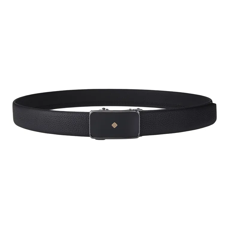 Jeccieziio Cow Leather Belts Men's Gunmetal, Gold, Silver Width 3.5cm-6